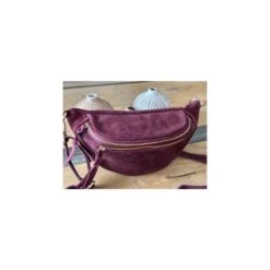 BANANE CROUTE DE CUIR BORDEAUX -Vêtements De Mode banane croute de cuir bordeaux 2