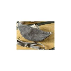 Devant -Vêtements De Mode banane croute de cuir taupe 1