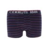 BOXER CERRUTI 1881 COTON BLEU MARINE ET ROUGE