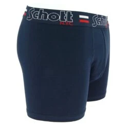 BOXER HOMME SCHOTT BLEU MARINE