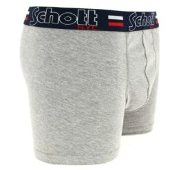 BOXER HOMME SCHOTT GRIS CLAIR