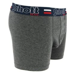 BOXER HOMME SCHOTT GRIS ANTHRACITE