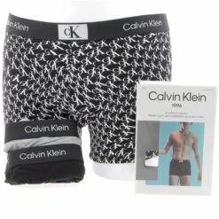 BOXERS CALVIN KLEIN PACK DE 3 Gris/noir/fantaisie