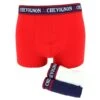 BOXERS CHEVIGNON COTON STRECH ROUGE/MARINE/BLANC PACK DE 3