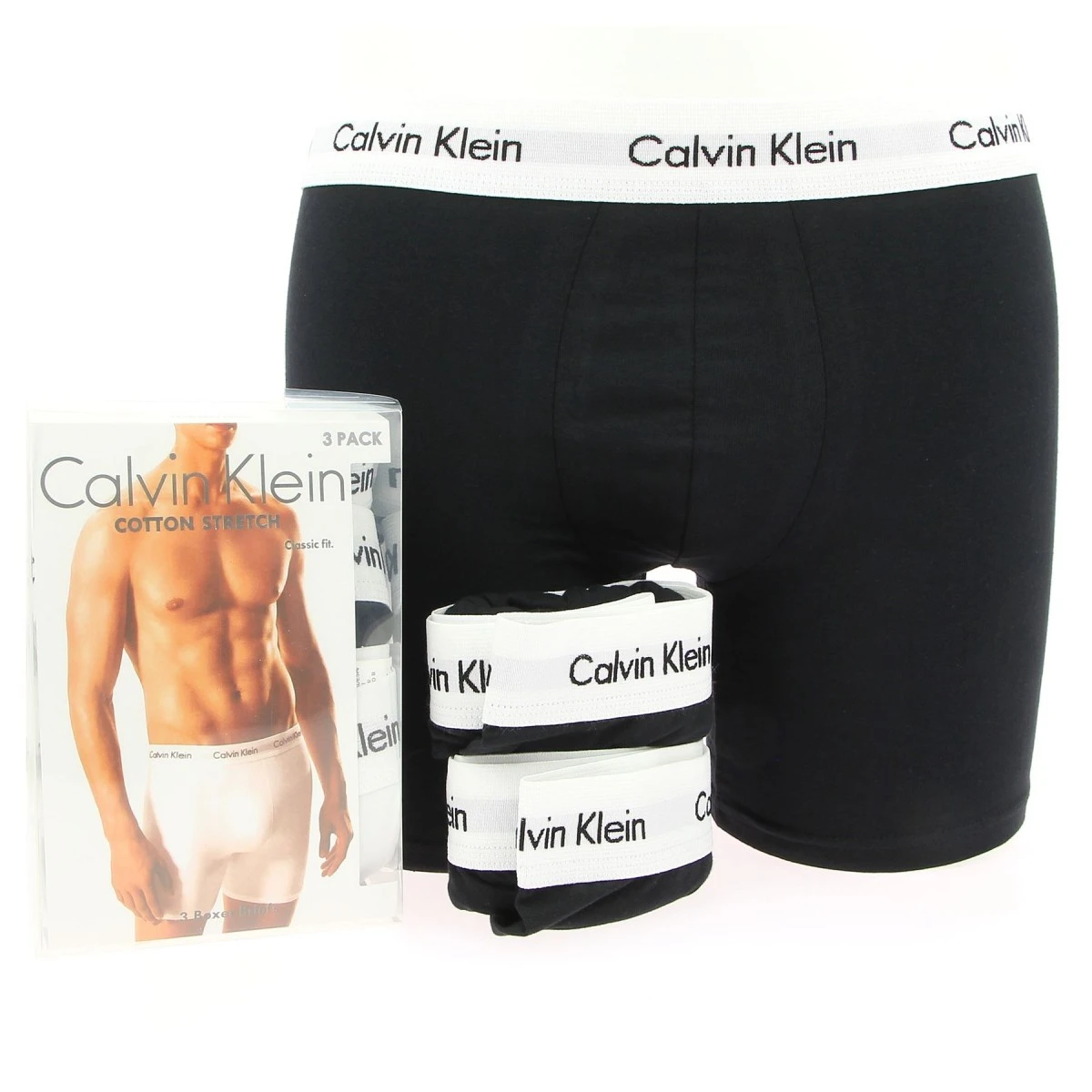 BOXERS CALVIN KLEIN NOIR PACK DE 3 4 BOXERS CALVIN KLEIN NOIR PACK DE 3 – Image 2