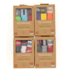 BOXERS REDSKINS COTON ORGANIQUE PACK DE 3 9 BOXERS REDSKINS COTON ORGANIQUE PACK DE 3 -Vêtements De Mode boxers redskins coton stretch 3