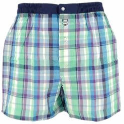 CALECON ARTHUR CARREAUX BLEU/VERT/VIOLET