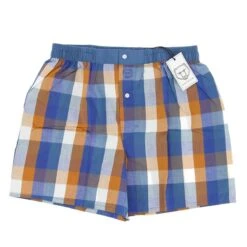 CALECON ARTHUR CARREAUX MARRON BLEU