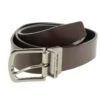 Ted Lapidus CEINTURE CUIR REVERSIBLE HOMME 4.CM DU 36 AU 52 MARRON OU NOIR