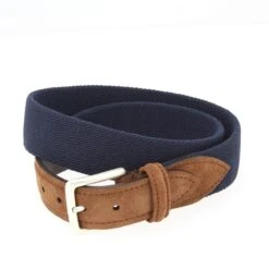 CEINTURE FACONNABLE DAIM ET ELASTIQUE MARINE