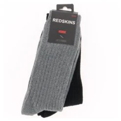 CHAUSSETTE REDSKINS CACHEMIRE TOUCH NOIR / GRIS LOT DE 2