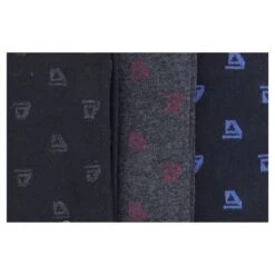 CHAUSSETTES AZZARO PARIS LOGO LOT DE TROIS PAIRES, NOIR, BLEU MARINE, GRIS. 9 CHAUSSETTES AZZARO PARIS LOGO LOT DE TROIS PAIRES, NOIR, BLEU MARINE, GRIS. -Vêtements De Mode chaussettes azzaro paris logo lot de trois paires noir bleu marine gris 3
