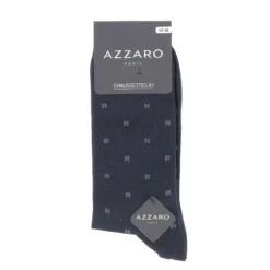 CHAUSSETTES AZZARO PARIS LOT DE 3 PAIRES, GRIS, NOIR, BLEU MARINE.