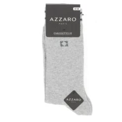 CHAUSSETTES AZZARO PARIS LOT SE 3 PAIRES, NOIR, GRIS, BLEU MARINE.