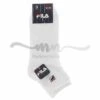 CHAUSSETTES BASSES FILA BLANCHES LOT DE 3