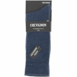 CHAUSSETTES CHEVIGNON BLEU MARINE 4.5% ANGORA 9% LAINE