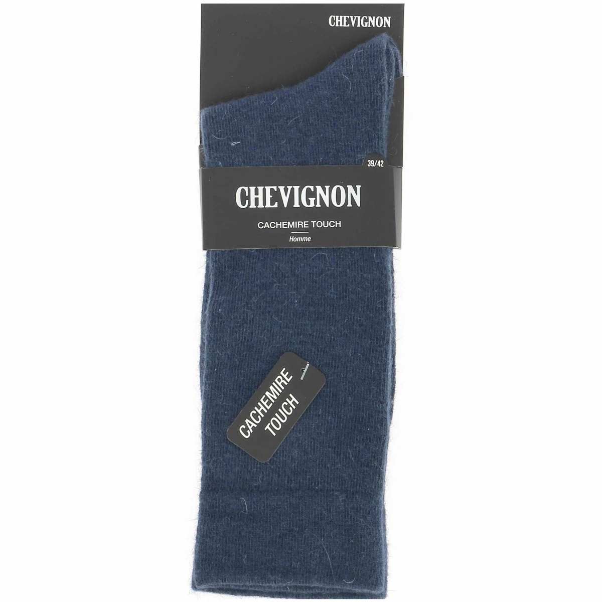 CHAUSSETTES CHEVIGNON BLEU MARINE 4.5% ANGORA 9% LAINE 3 CHAUSSETTES CHEVIGNON BLEU MARINE 4.5% ANGORA 9% LAINE