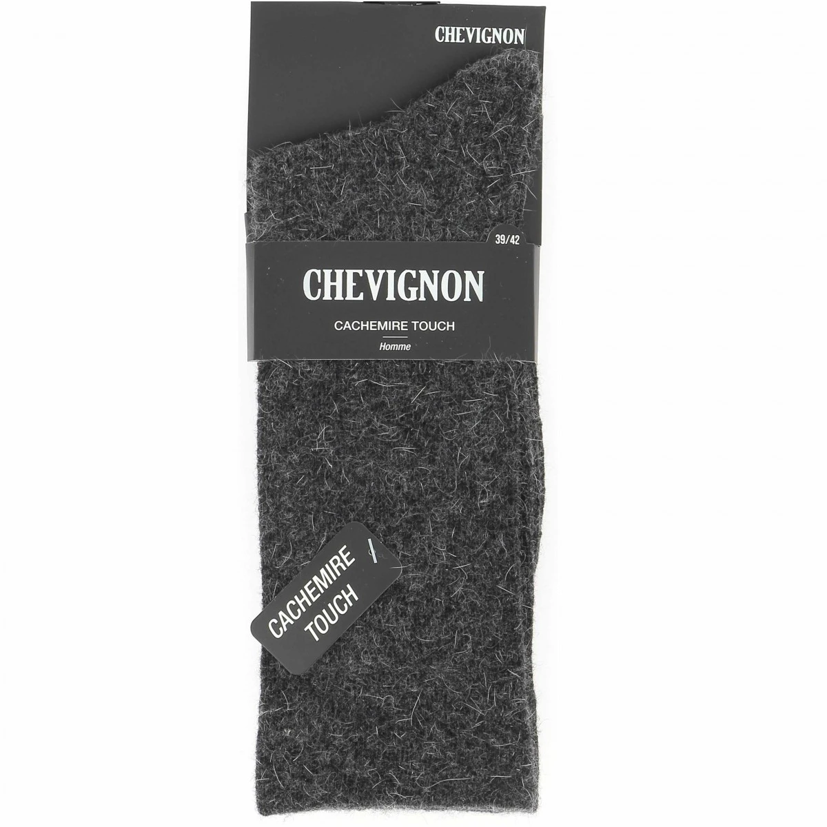 CHAUSSETTES CHEVIGNON ANTHRACITE 4.5% ANGORA 9% LAINE 3 CHAUSSETTES CHEVIGNON ANTHRACITE 4.5% ANGORA 9% LAINE