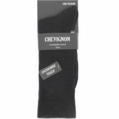 CHAUSSETTES CHEVIGNON NOIRES 4.5% ANGORA 9% LAINE