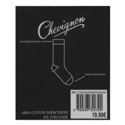 CHAUSSETTES FIL D'ECOSSE COTON DOUX FRAGAN CHEVIGNON -Vêtements De Mode chaussettes fil d ecosse coton doux fragan chevignon 4