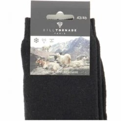 CHAUSSETTES HOMME BILL TORNADE NOIRES -Vêtements De Mode chaussettes homme bill tornade noires 1