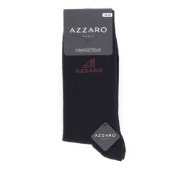CHAUSSETTES AZZARO PARIS LOT DE TROIS PAIRES LOGO, NOIR, BLEU MARINE, GRIS. 8 CHAUSSETTES AZZARO PARIS LOT DE TROIS PAIRES LOGO, NOIR, BLEU MARINE, GRIS. -Vêtements De Mode chaussettes x3 azzaro paris pack uni avec logo couleurs noir bleu marine gris 2