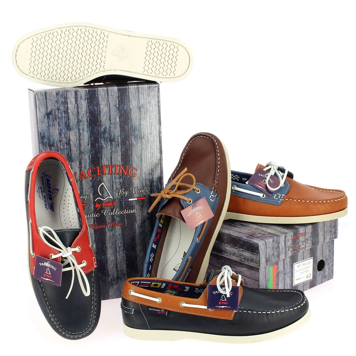 CHAUSSURES BATEAU HOMME YACHTING MARINE ROUGE 8 CHAUSSURES BATEAU HOMME YACHTING MARINE ROUGE – Image 6