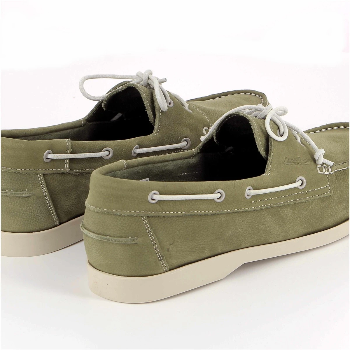 CHAUSSURES BATEAU YACHTING KAKI CUIR NUBUCK 5 CHAUSSURES BATEAU YACHTING KAKI CUIR NUBUCK – Image 3