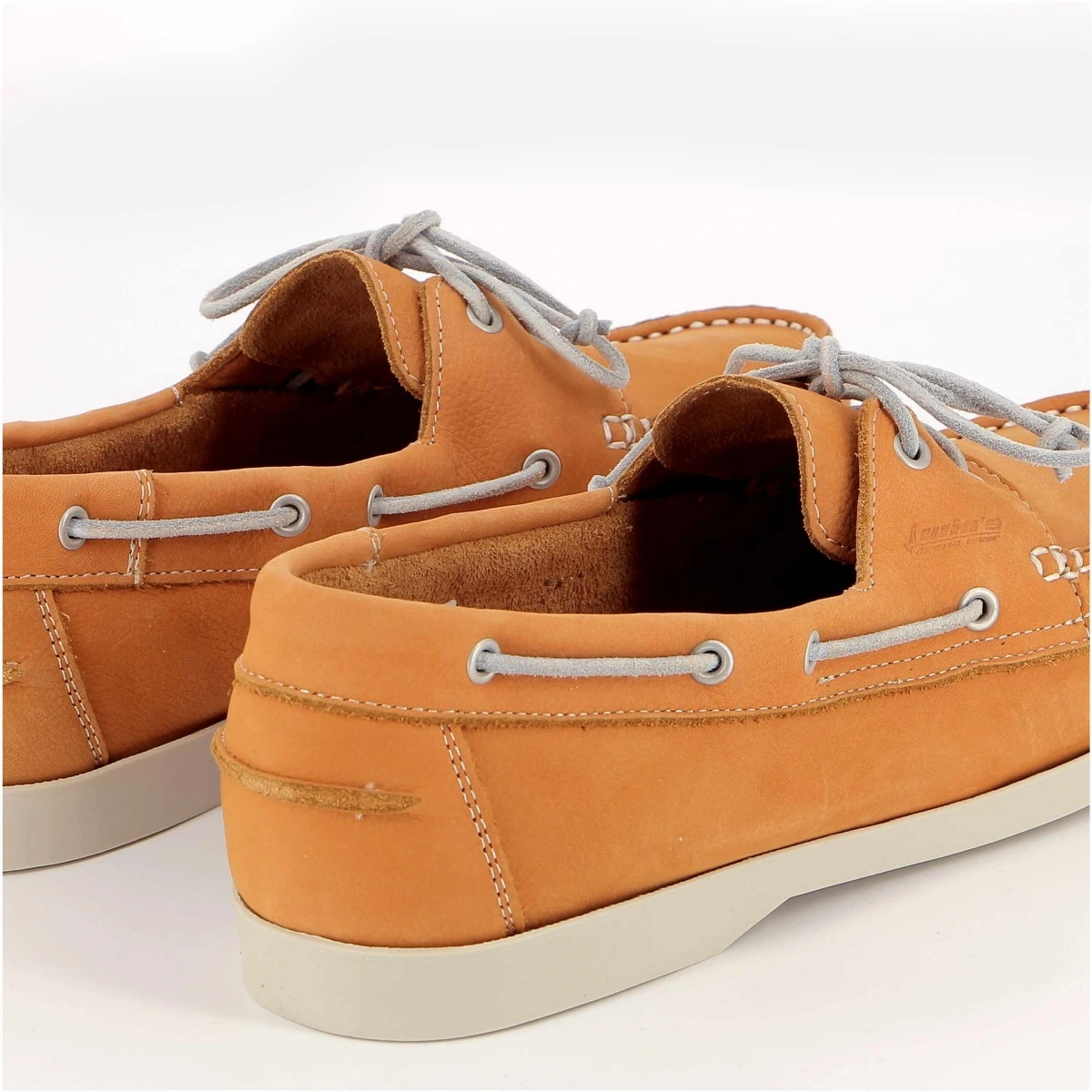 CHAUSSURES BATEAU YACHTING ORANGE CUIR VELOURS 5 CHAUSSURES BATEAU YACHTING ORANGE CUIR VELOURS – Image 3