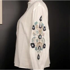 CHEMISE BLANCHE FEMME BRODEE / BLEU 1 7 CHEMISE BLANCHE FEMME BRODEE / BLEU 1 -Vêtements De Mode chemise blanche femme brodee bleu 1 2