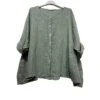CHEMISE EVASEE FEMME 100% LIN NATUREL ET VEGAN KAKI
