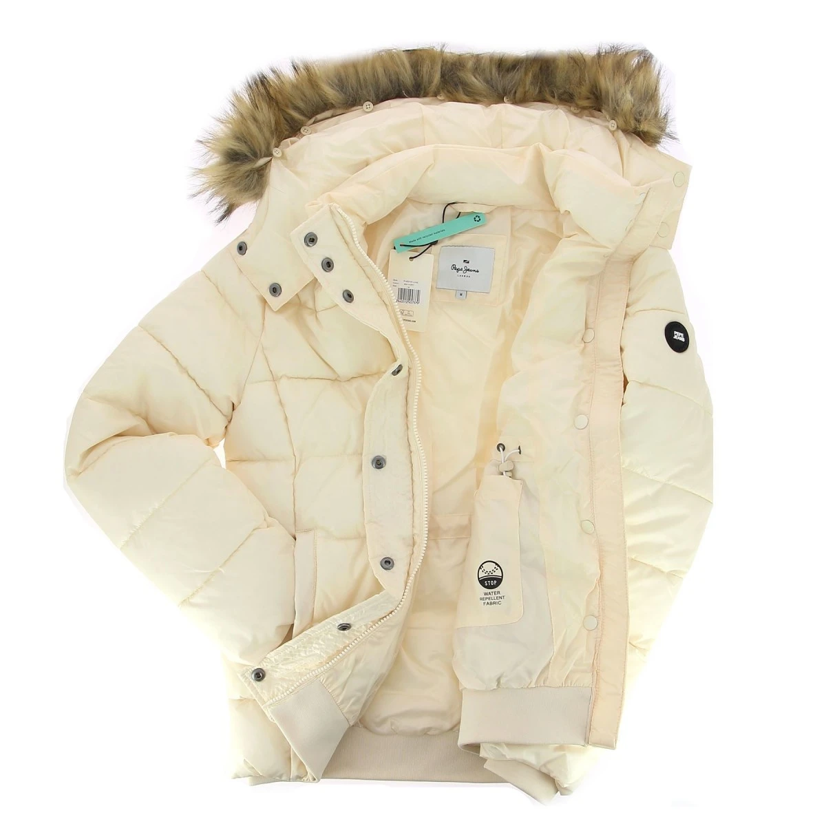 DOUDOUNE FEMME PEPE JEANS IVOIRE 7 DOUDOUNE FEMME PEPE JEANS IVOIRE – Image 5