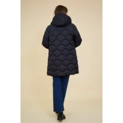 DOUDOUNE MI-LONGUE NOIRE DOUBLEE FOURRURE -Vêtements De Mode doudoune mi longue noire doublee fourrure 2