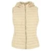 DOUDOUNE SANS MANCHE FASHION PARIS BEIGE