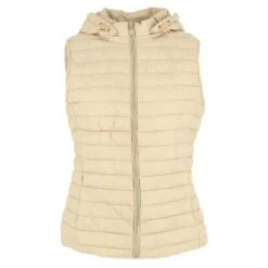 DOUDOUNE SANS MANCHE FASHION PARIS BEIGE