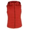 DOUDOUNE SANS MANCHE FASHION PARIS ROUGE FONCE