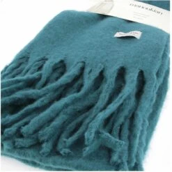 Devant -Vêtements De Mode echarpe femme manoukian wool collection bleu canard 1