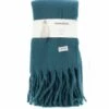 ECHARPE FEMME MANOUKIAN WOOL COLLECTION BLEU CANARD