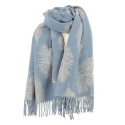 ECHARPE FEMME RODIER BLEUE PLUME