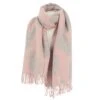 ECHARPE FEMME RODIER ROSE-GRIS PLUMES 1 ECHARPE FEMME RODIER ROSE-GRIS PLUMES -Vêtements De Mode echarpe femme rodier rose gris plumes