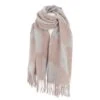 ECHARPE FEMME RODIER VIEUX ROSE-GRIS CLAIR PLUMES