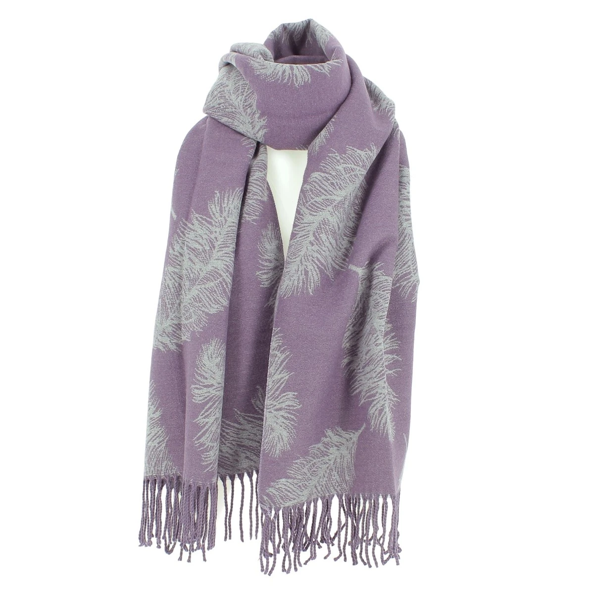ECHARPE FEMME RODIER VIOLET PLUME 3 ECHARPE FEMME RODIER VIOLET PLUME