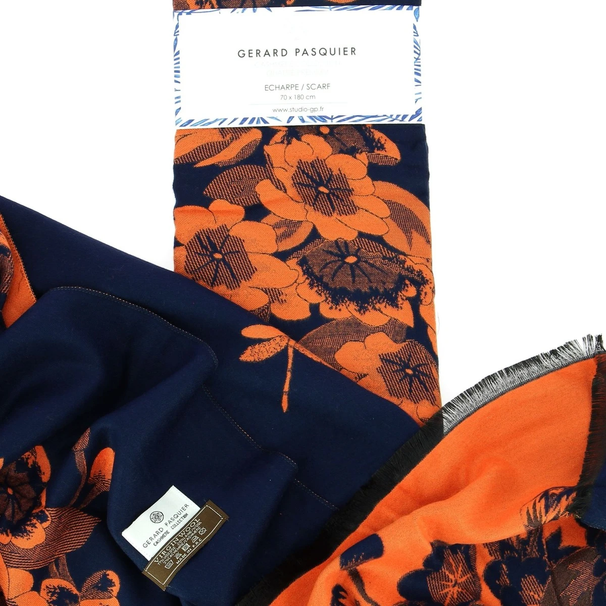 ETOLE G PASQUIER MARINE ORANGE FLEURS 4 ETOLE G PASQUIER MARINE ORANGE FLEURS – Image 2