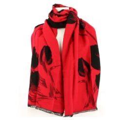 ETOLE G PASQUIER NOIRE ROUGE MOTIF FLORAL