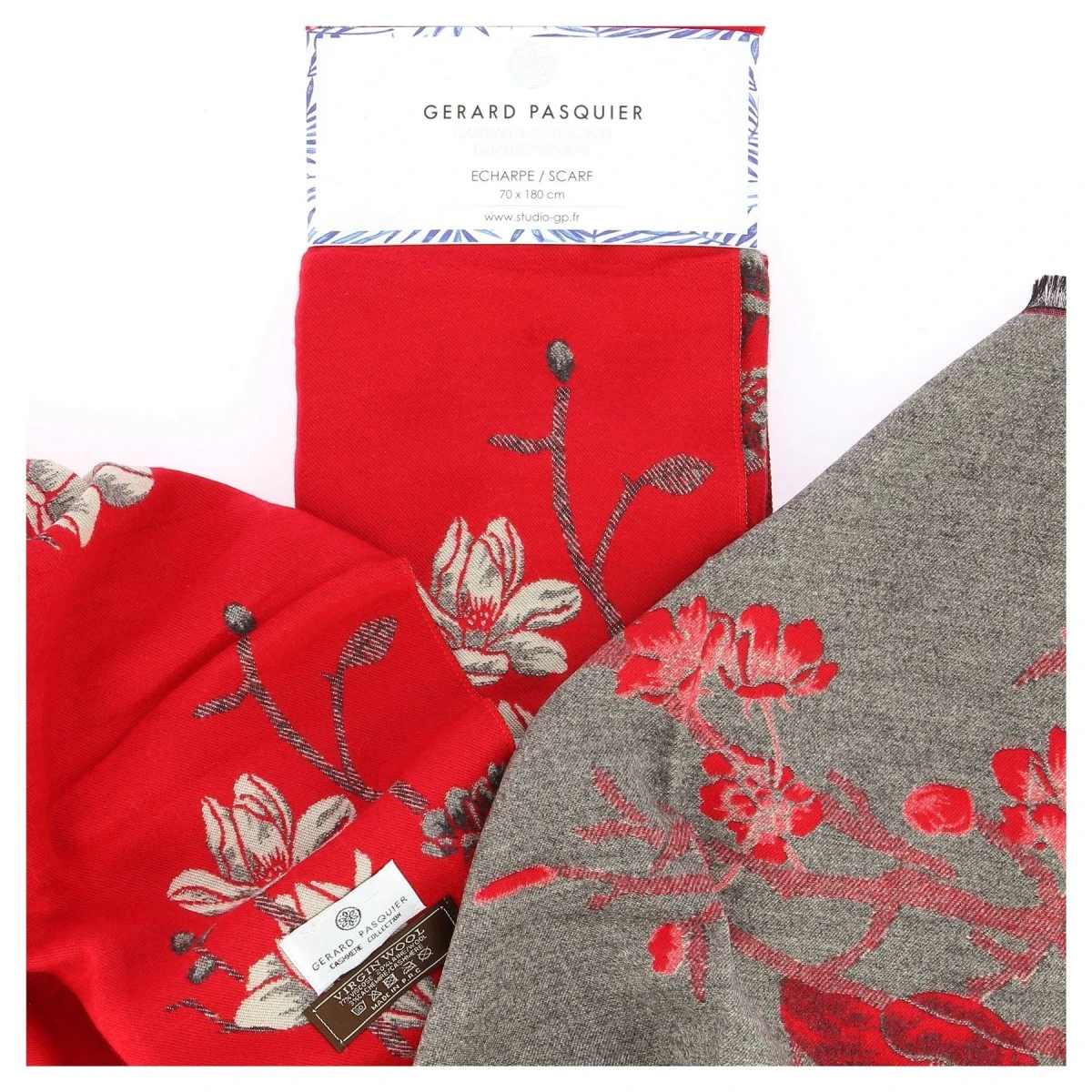 ETOLE G PASQUIER ROUGE IMPRIMEE FLEURS 2 4 ETOLE G PASQUIER ROUGE IMPRIMEE FLEURS 2 – Image 2