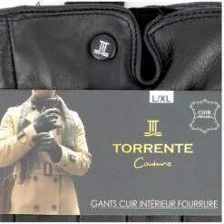 GANTS CUIR HOMME TORRENTE NOIR 2 10 GANTS CUIR HOMME TORRENTE NOIR 2 -Vêtements De Mode gants cuir homme torrente noir 2 4