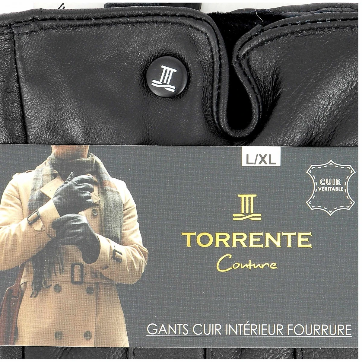 GANTS CUIR HOMME TORRENTE NOIR 2 6 GANTS CUIR HOMME TORRENTE NOIR 2 – Image 4