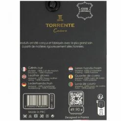 GANTS CUIR HOMME TORRENTE NOIR 3 9 GANTS CUIR HOMME TORRENTE NOIR 3 -Vêtements De Mode gants cuir homme torrente noir 3 4