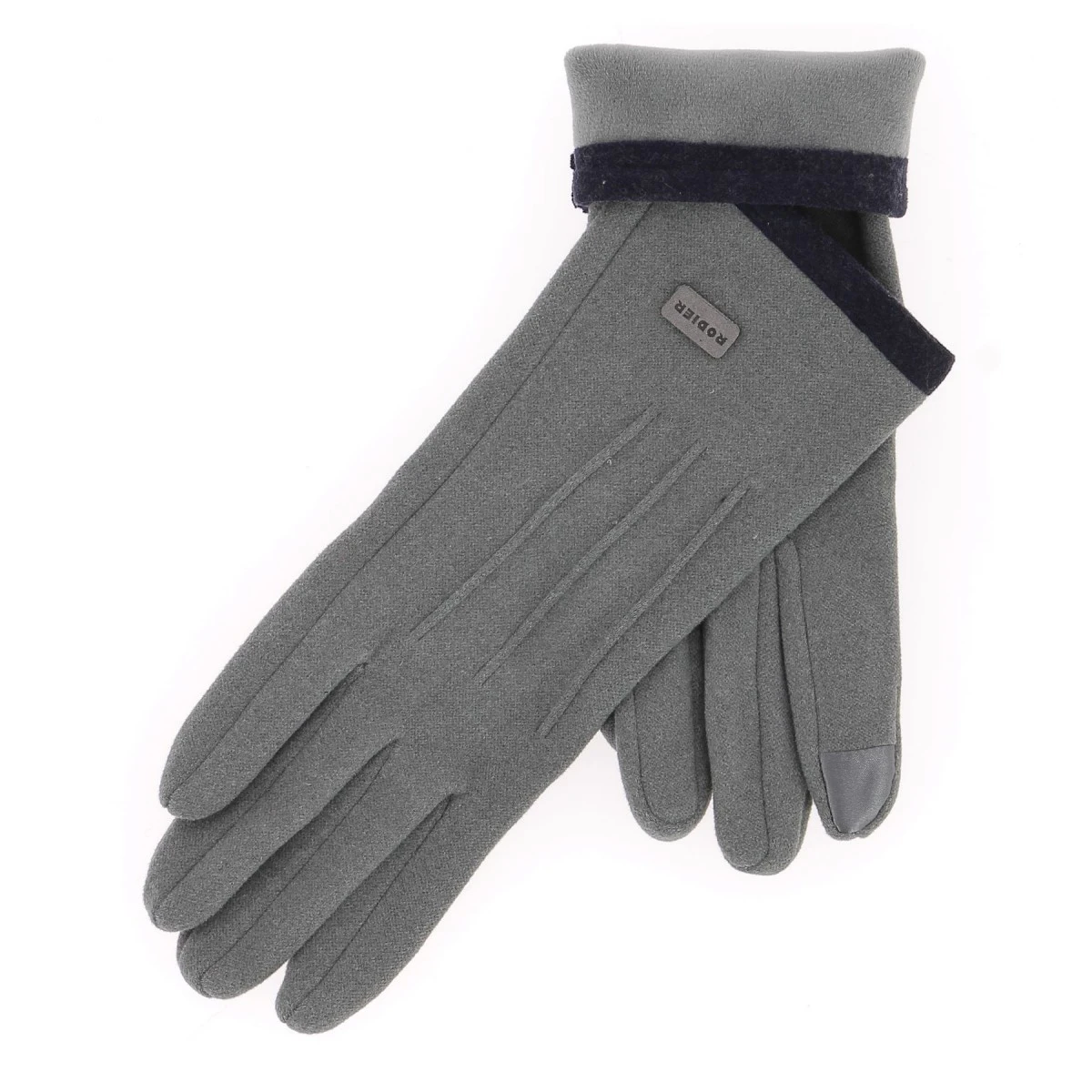 GANTS FEMME GRIS RODIER 3 GANTS FEMME GRIS RODIER