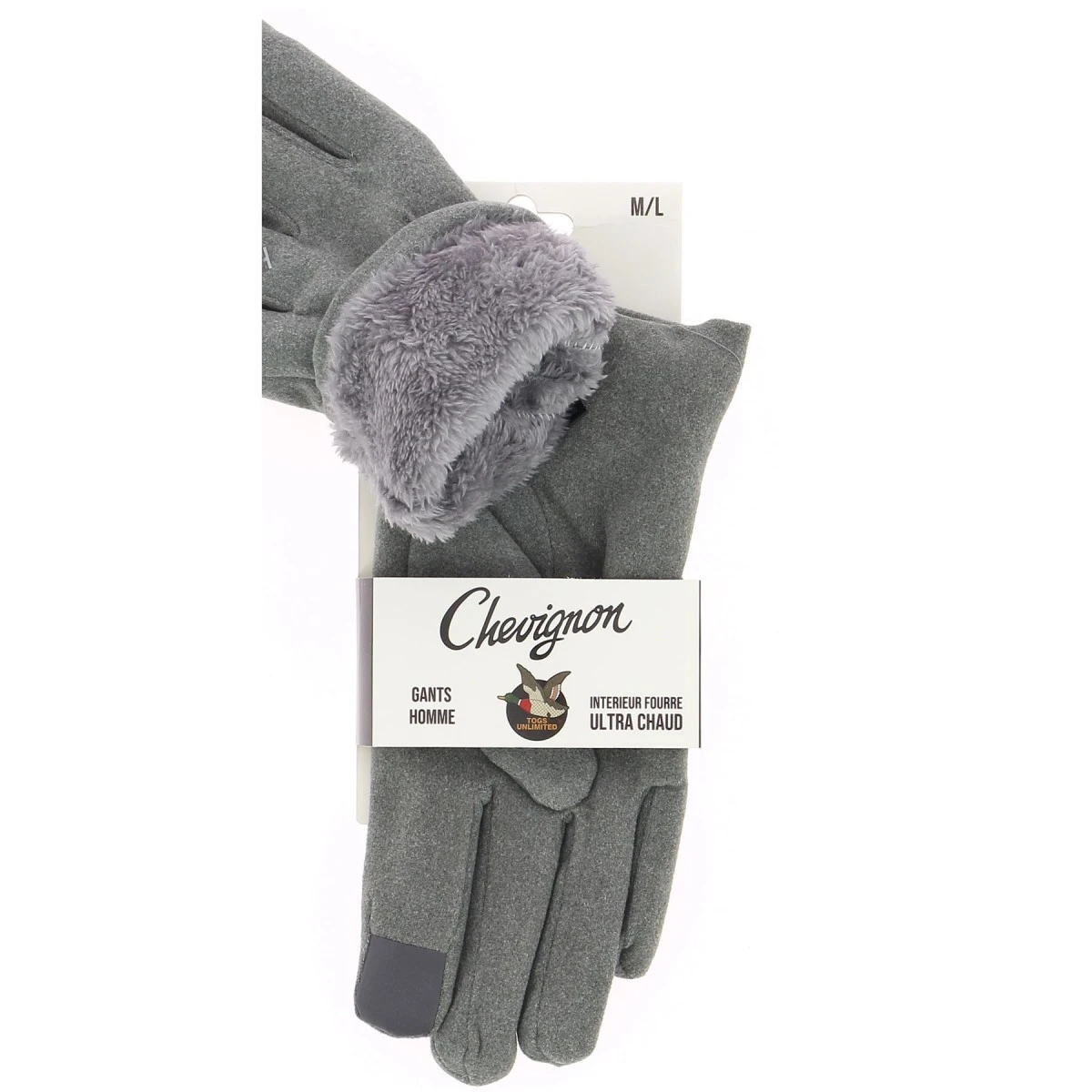 GANTS POLAIRE HOMME CHEVIGNON GRIS 4 GANTS POLAIRE HOMME CHEVIGNON GRIS – Image 2